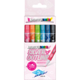 WEDO kreativmarker SILVER + OUTLINE, 6er Etui