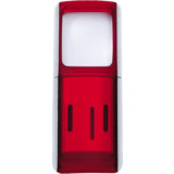 WEDO rechtecklupe mit LED-Beleuchtung, transluzent-rot
