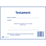 AVERY zweckform Vordruck "Testament", 220 x 163 mm