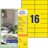 AVERY zweckform Universal-Etiketten, 105 x 37 mm, gelb