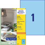 AVERY zweckform Universal-Etiketten, 210 x 297 mm, blau