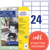 AVERY zweckform Universal-Etiketten Office&Home, 64,6x33,8mm