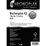 CHRONOPLAN wochenplan 2024, 1 Woche/2 Seiten, A5, Spalten