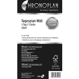 CHRONOPLAN tagesplan 2024, 1 Tag/1 Seite, Midi, 96 x 172 mm