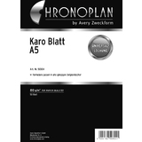 CHRONOPLAN karo Blatt, din A5, 80 g/qm, 50 Blatt