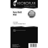 CHRONOPLAN karo Blatt, Midi, 25 Blatt, 80 g/qm