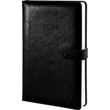 CHRONOPLAN buchkalender Business edtition 2024, A5, schwarz
