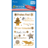 AVERY zweckform ZDesign weihnachts-sticker Schrift + Symbole