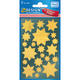 AVERY zweckform ZDesign weihnachts-sticker "Sterne", gold
