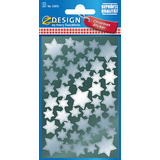 AVERY zweckform ZDesign weihnachts-sticker "Sterne", silber