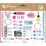 AVERY zweckform ZDesign trend Sticker lettering Frame+Titel