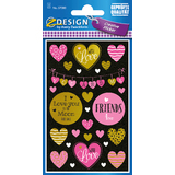 AVERY zweckform ZDesign geschenke-sticker "Herzen"