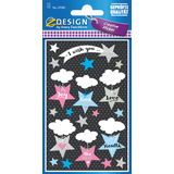 AVERY zweckform ZDesign geschenke-sticker "Wnsche-Wolken"