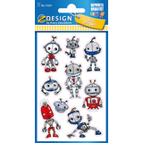 AVERY zweckform ZDesign kids Glitter-Sticker "Roboter"