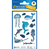 AVERY zweckform ZDesign kids Papier-Sticker, blau