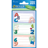 AVERY zweckform ZDesign buchetiketten "ABC", bunt