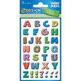 ZDesign school Buchstaben-Etiketten, Buchstaben: A-Z, bunt