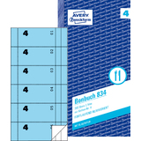 AVERY zweckform Formularbuch "Bonbuch", 105 x 198 mm, blau
