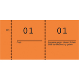 AVERY zweckform Nummernblock 1 - 1000, 105 x 53 mm, orange