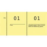 AVERY zweckform Nummernblock 1 - 1000, 105 x 53 mm, gelb