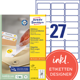 AVERY zweckform Universal-Etiketten, 63,5 x 29,6 mm, wei