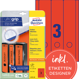 AVERY zweckform Ordnerrcken-Etiketten, 61 x 297 mm, rot