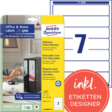 AVERY zweckform Ordnerrcken-Etiketten, 38 x 192 mm, wei