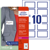 AVERY zweckform Namensetiketten, 80 x 50 mm, rahmen blau