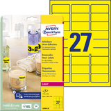 AVERY zweckform Stick&Lift Etiketten, 63,5 x 29,6 mm, gelb