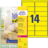 AVERY zweckform Stick&Lift Etiketten, 99,1 x 38,1 mm, gelb
