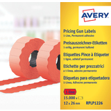 AVERY zweckform Preisauszeichner-Etiketten, 26 x 12 mm, rot