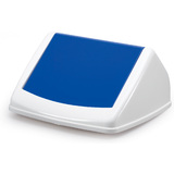 DURABLE deckel DURABIN flip LID square 40, wei/blau