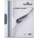 DURABLE klemm-mappe DURASWING PROJECT, 3-teilig, transparent