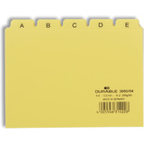 DURABLE karteiregister A - Z, PP, a6 quer, gelb, 25-teilig