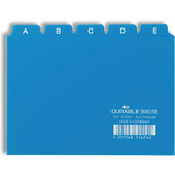 DURABLE karteiregister A - Z, PP, a6 quer, blau, 25-teilig