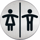 DURABLE piktogramm "WC damen & Herren", Durchmesser: 83 mm