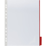 DURABLE sichttafel FUNCTION, din A4, transparent, Tab: rot