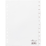 DURABLE Kunststoff-Register, Monate, A4, januar - Dezember