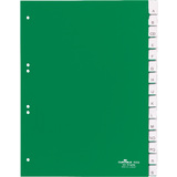 DURABLE Kunststoff-Register, PP, Stärke: 0,12 mm, 15-teilig