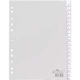 DURABLE Kunststoff-Register, A4, PP, 20-teilig, grau