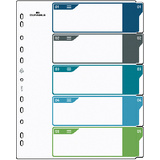 DURABLE Kunststoff-Register, Zahlen, A4+, 5-teilig, 1 - 5