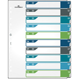 DURABLE Kunststoff-Register, Zahlen, A4+, 10-teilig, 1 - 10