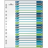 DURABLE Kunststoff-Register, Zahlen, A4+, 20-teilig, 1 - 20