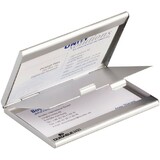 DURABLE visitenkarten-etui BUSINESS card BOX DUO, mattsilber