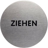 DURABLE piktogramm "Ziehen", Durchmesser: 65 mm, silber