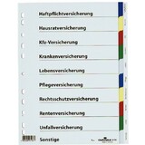 DURABLE Kunststoff-Register, fr Versicherungen, A4, PP