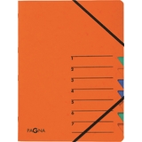 PAGNA ordnungsmappe "EASY", din A4, Karton, 7 Fcher, orange