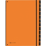 PAGNA pultordner Trend, din A4, 12 Fcher, orange