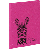 PAGNA notizbuch "Zebra", din A5, 64 Blatt, dotted, fuchsia