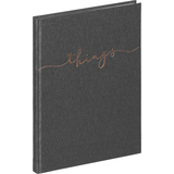 PAGNA notizbuch "things", din A5, blanko, grau